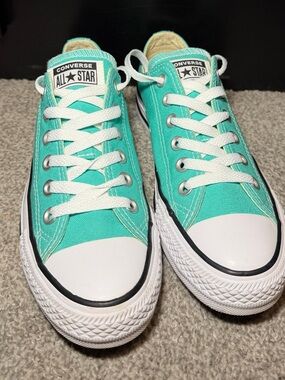 Converse Low Top Sneakers - Teal with White